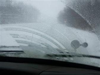View from a snow plow